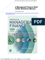 Principles of Managerial Finance Brief 8th Edition Zutter Solutions Manual