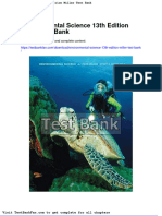 Environmental Science 13th Edition Miller Test Bank