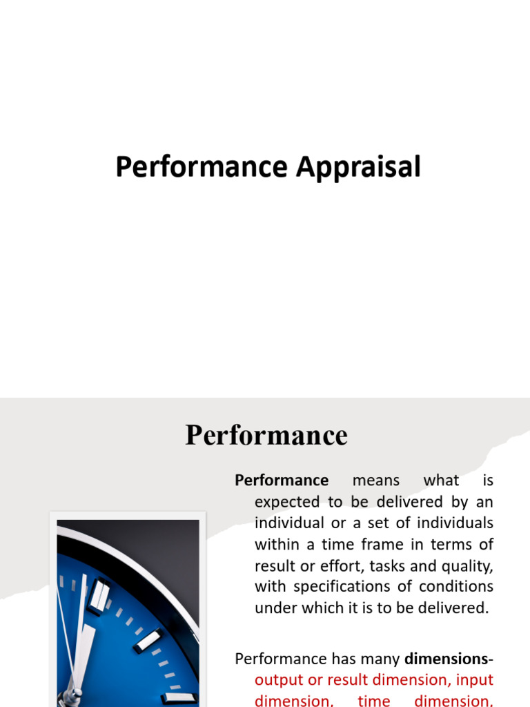 Performance Appraisal and Management 2023 | PDF