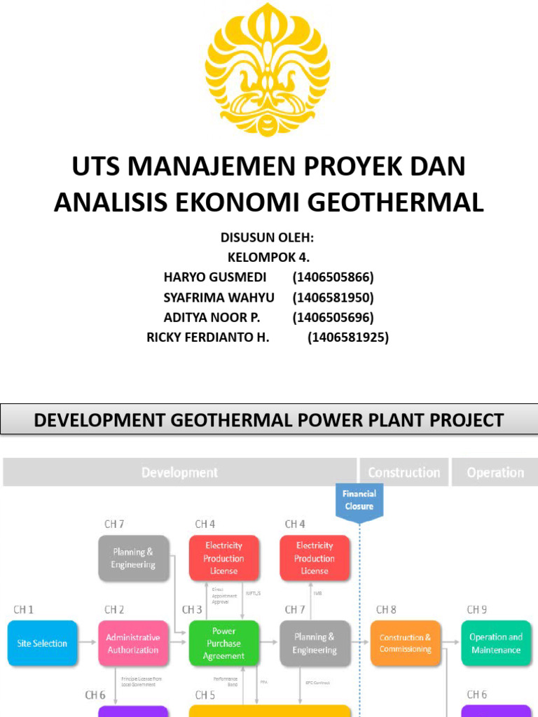 Geothermal Power Plant Project Guide | PDF | Procurement | Electrical Grid