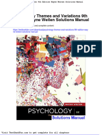 Psychology Themes and Variations 9th Edition Wayne Weiten Solutions Manual