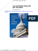 Public Finance and Public Policy 5th Edition Gruber Test Bank