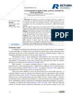 Comparison of Consumptive Behavior Among Students