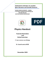 Physics Handout Dr. Laznek Samira
