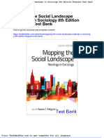 Mapping The Social Landscape Readings in Sociology 8th Edition Ferguson Test Bank