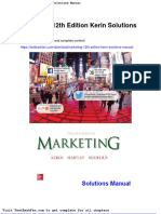 Marketing 12th Edition Kerin Solutions Manual