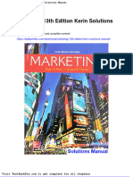 Marketing 13th Edition Kerin Solutions Manual