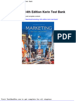 Marketing 14th Edition Kerin Test Bank