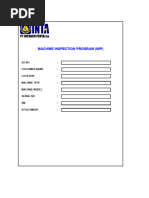 Machine Inspection Form Excavator