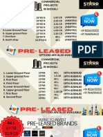 Pre-Leased: Options Are Also Available