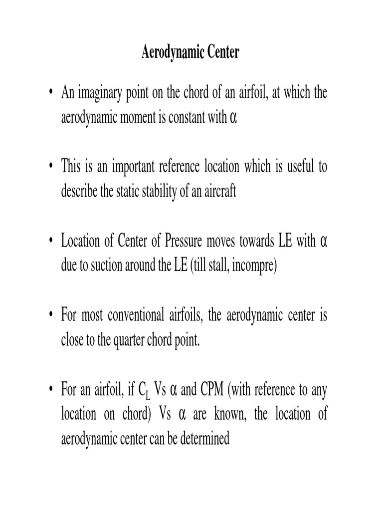 Aerodynamic Center of NACA 2412 Airfoil | PDF | Airfoil | Lift (Force)