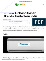 12 Best Air Conditioner Brands Available in India