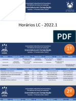 Horários LC 2022.1