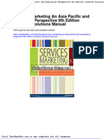 Services Marketing An Asia Pacific and Australian Perspective 6th Edition Lovelock Solutions Manual