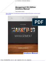 Marketing Management 5th Edition Iacobucci Solutions Manual