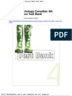 Social Psychology Canadian 4th Edition Myers Test Bank