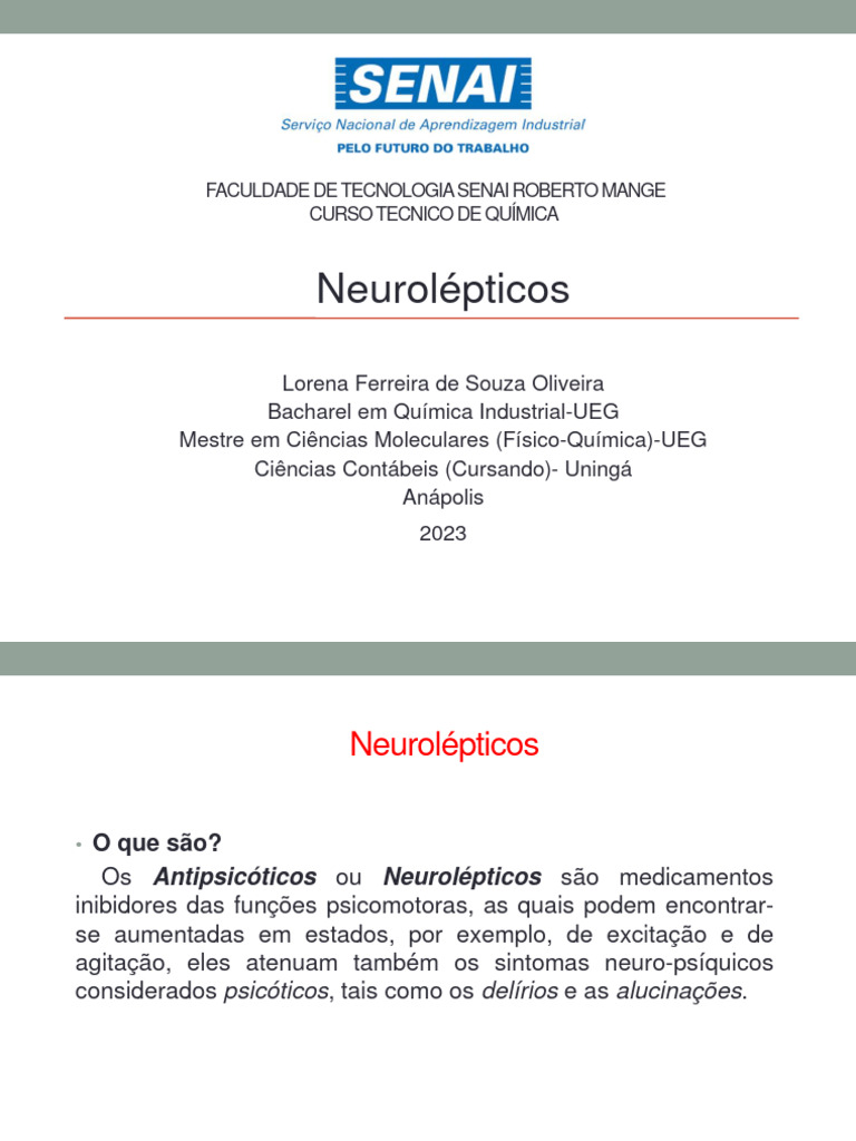 Neurolépticos EM | PDF | Antipsicótico | Especialidades médicas