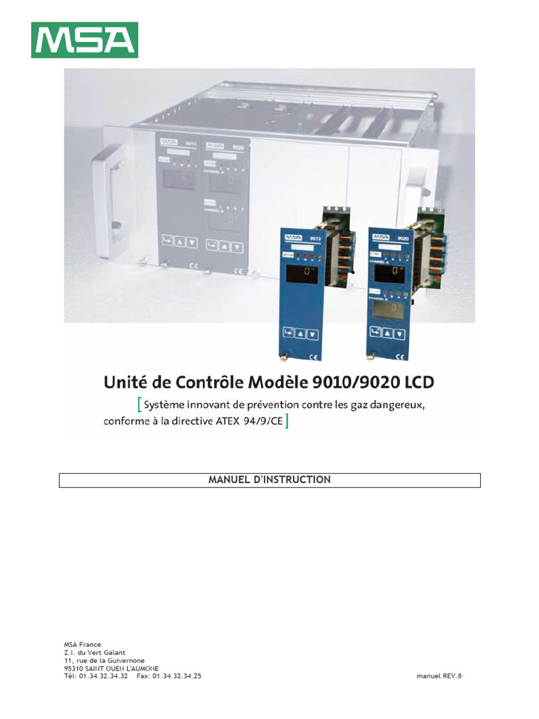 Manuel d'utilisation MSA 9020 et 9010 | PDF | Électrotechnique ...