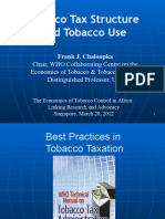 Tax Structure in Tobacco Industry