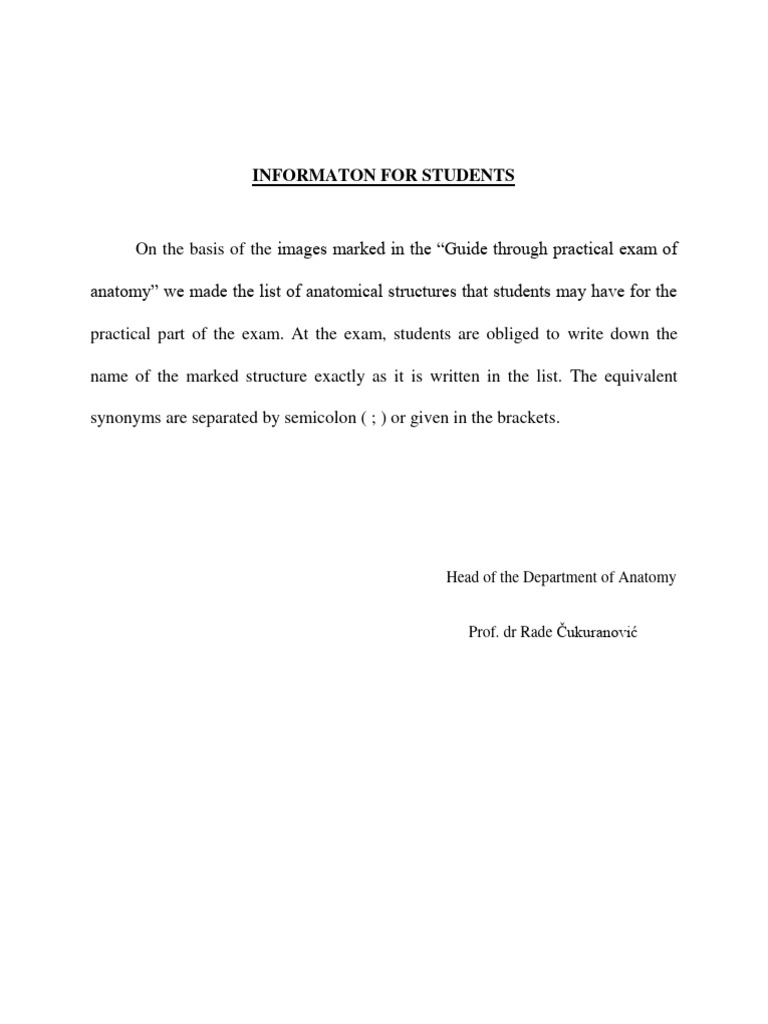 Guide For Practical Exam Pdf Heart Valve Heart