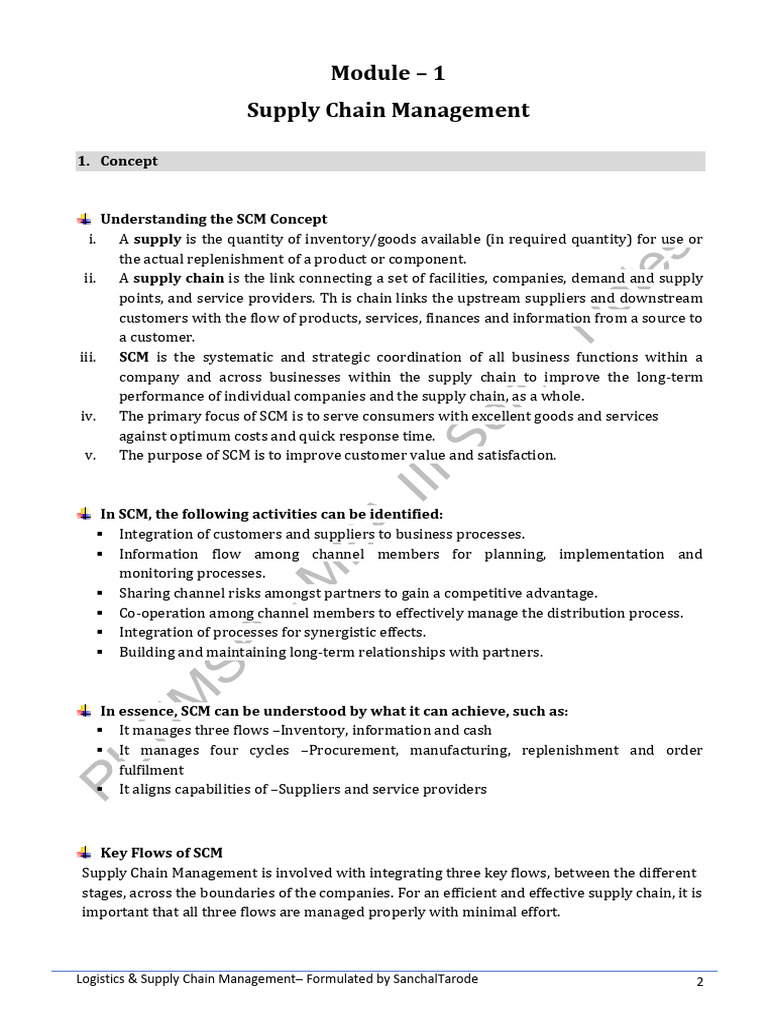 Logistics & Supply Chain Management Overview | PDF | Supply Chain ...