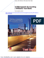 Financial and Managerial Accounting 18th Edition Williams Test Bank