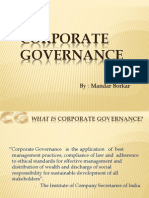 Corporate Governance: By: Mandar Borkar