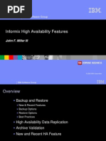 Informix High Availability Features: IBM Software Group