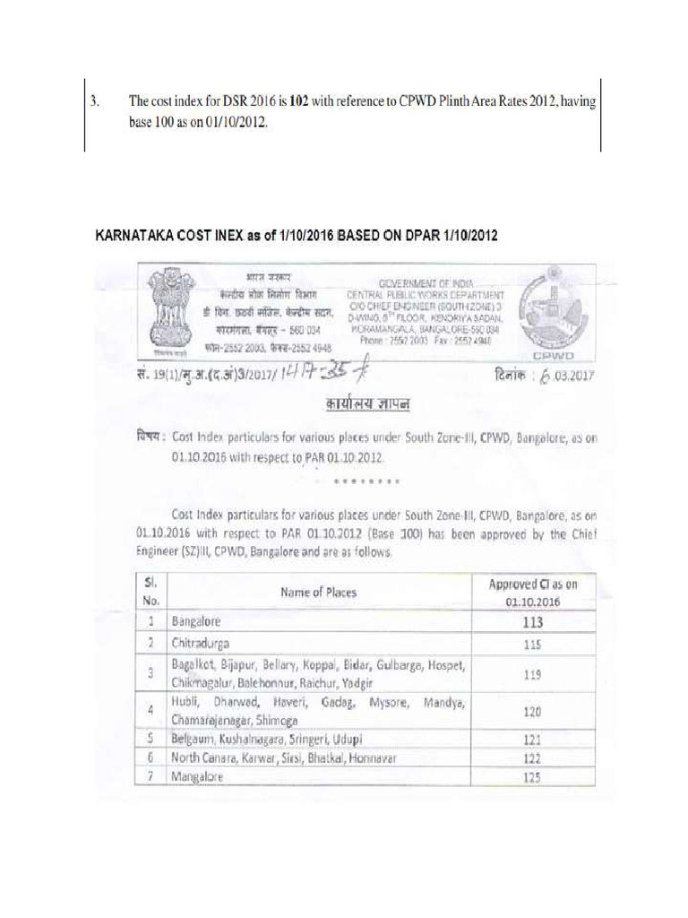 Cost Index | PDF
