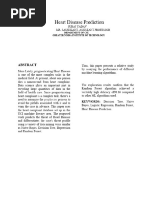 Heart Disease Prediction by Using Machine Learning Final Research Paper (1)