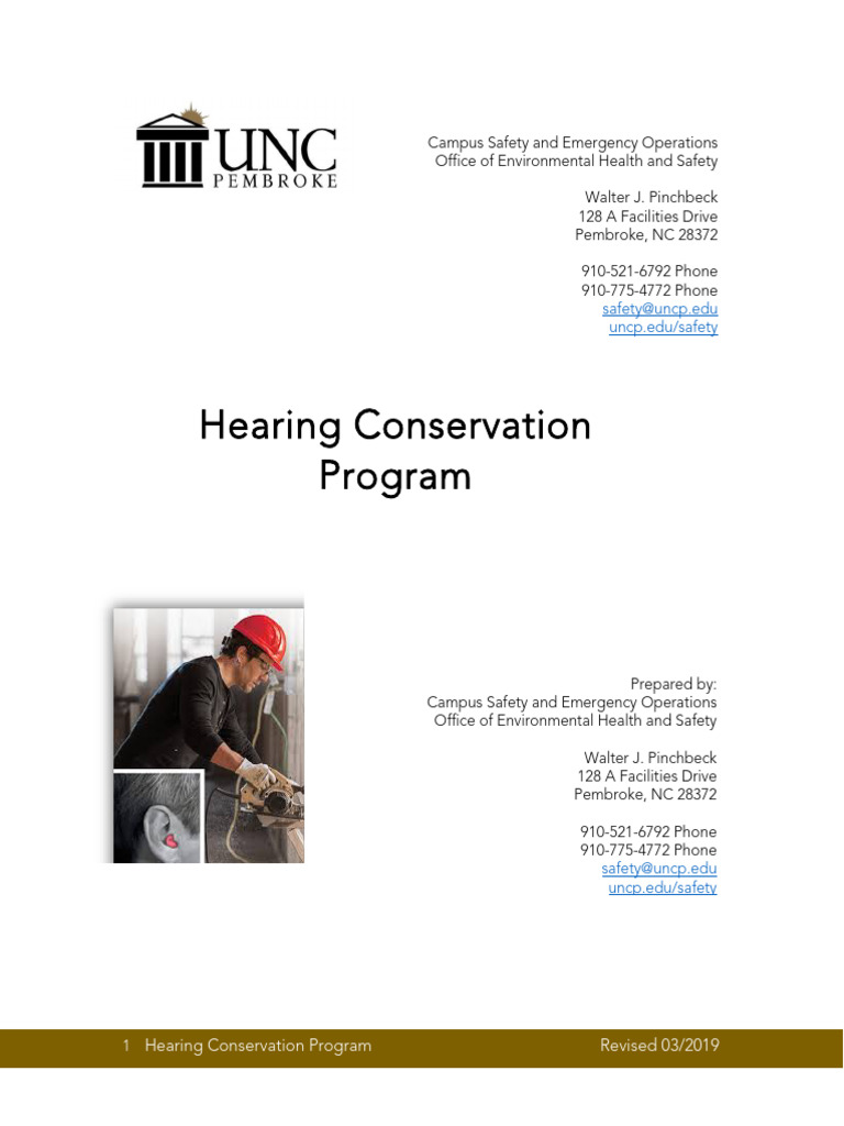 0319 Hearing Conservation Pdf Noise Workplace