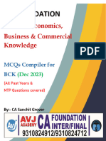 BCK MCQs Compiler For CA Foundation Dec 23 by CA Sanchit Grover 2