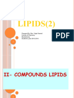 BIOC 200 Lec # 5 - LIPIDS