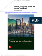 Financial Markets and Institutions 7th Edition Saunders Test Bank