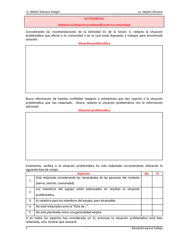 Act 01 - SA 04 - EPT 5º | PDF