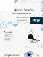 Katalon Software Tool Presentation