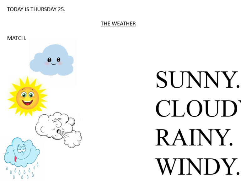 1º THE WEATHER | PDF