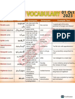 DAWN Vocab - Oct & Nov