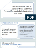Self Assessment Tools