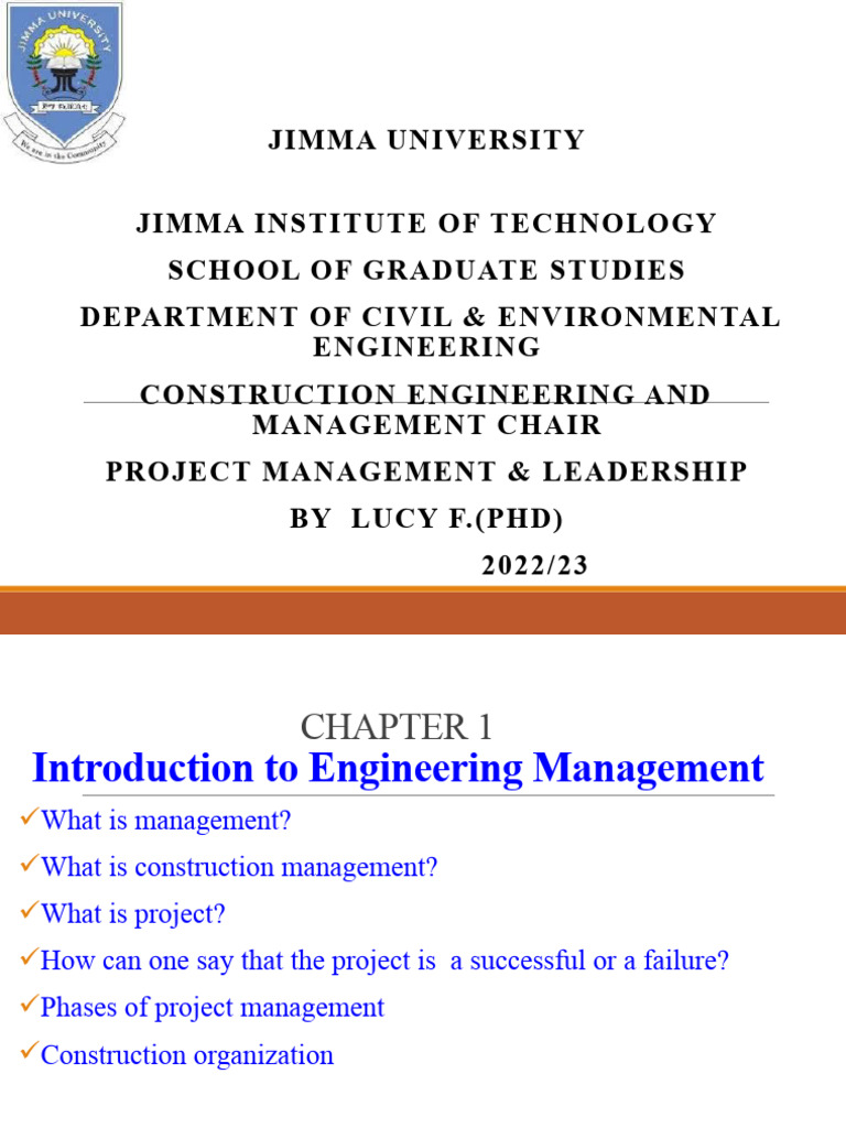 Introduction to Construction Management | PDF