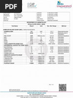Complete Blood Count Sample Report | PDF | Tissue (Biology) | Clinical ...