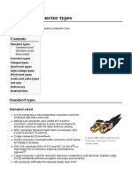 List of RF Connector Types