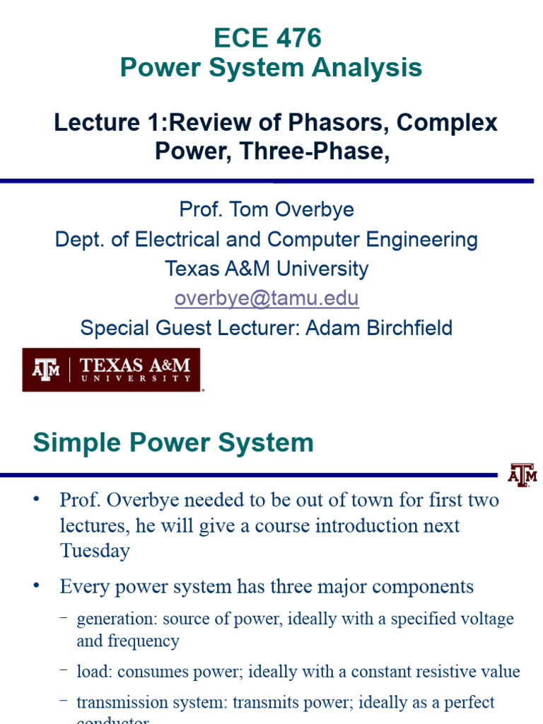 ECEN460 2017 Lect1 | PDF | Electrical Engineering | Electronic Engineering