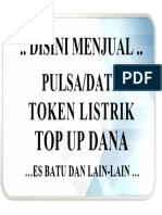 Pulsa/Data .. Disini Menjual .. Token Listrik: Top Up Dana