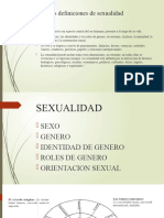 Algunas Definiciones de Sexualidad