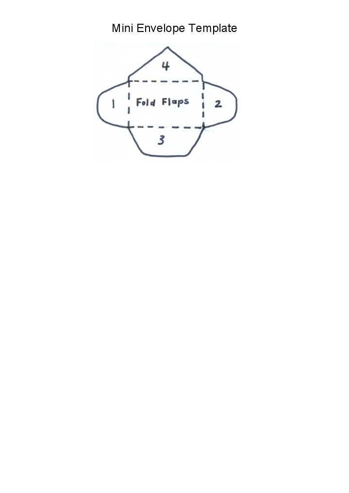 Mini Envelope Template PDF