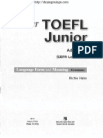 Master TOEF Junior Advance Language Form and Meaning Grammar