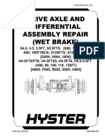 Drive Axle and Differential Assembly Repair (Wet Brake) : PART NO. 1624740 1400 SRM 1246
