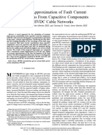 Analytic Approximation of Fault Current Contributions From Capacitive Components in HVDC Cable Networks