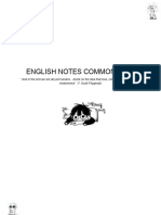 English Notes Common Task